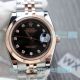 Best Buy Copy Rolex Datejust Black Dial 2-Tone Rose Gold Men's Watch (6)_th.jpg